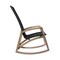 Armen Living Sequoia Outdoor Patio Rocking Chair in Light Eucalyptus Wood and Charcoal Rope 840254332287 - alternate 3